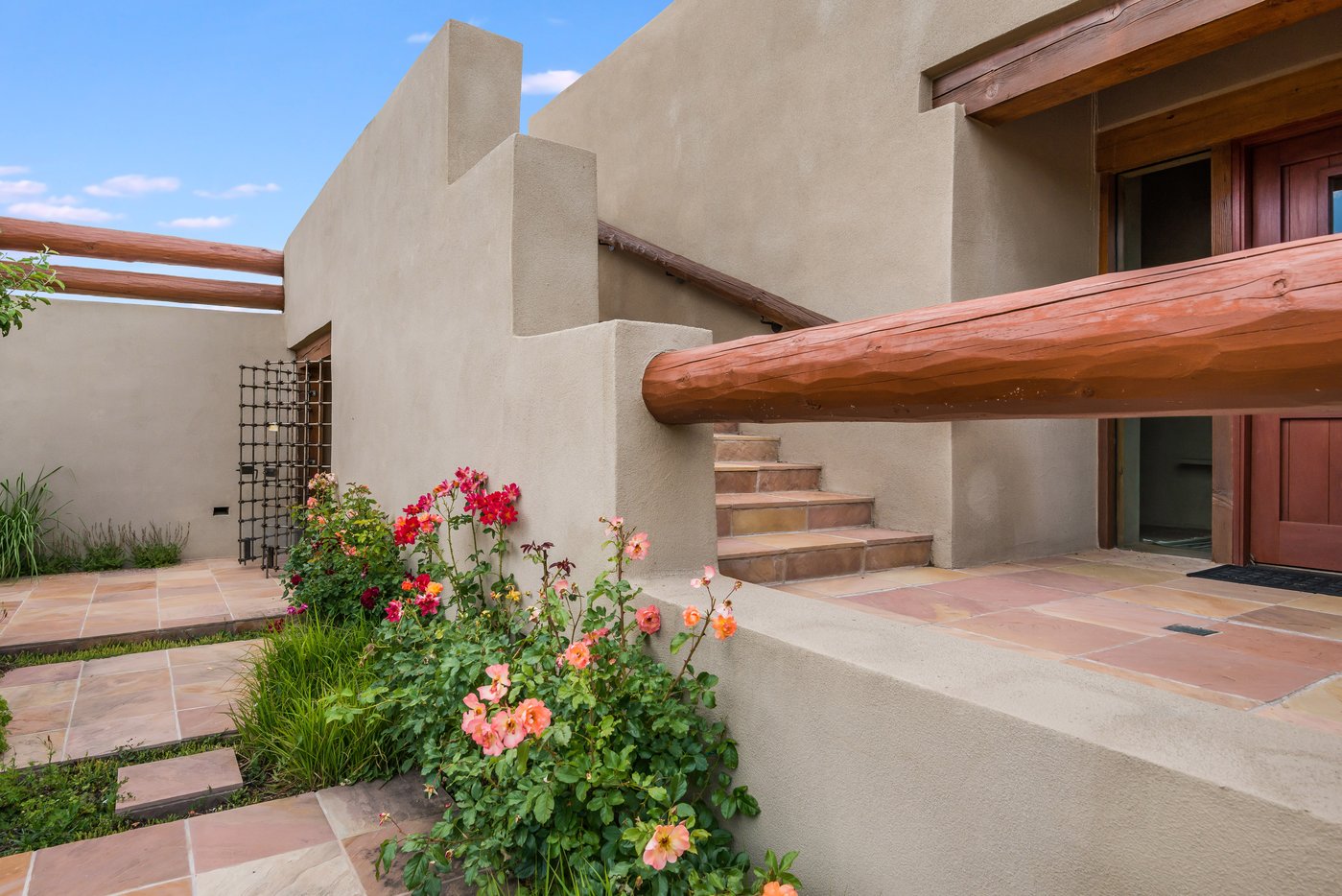 Stairs to deck above casita