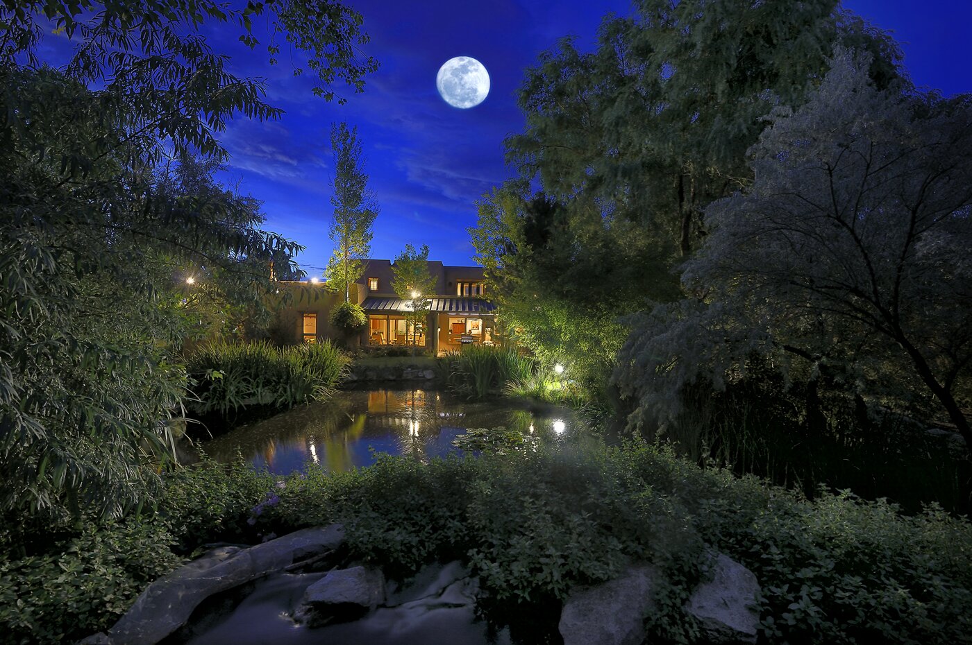 Moonrise Over 1021 Old Santa Fe Trail